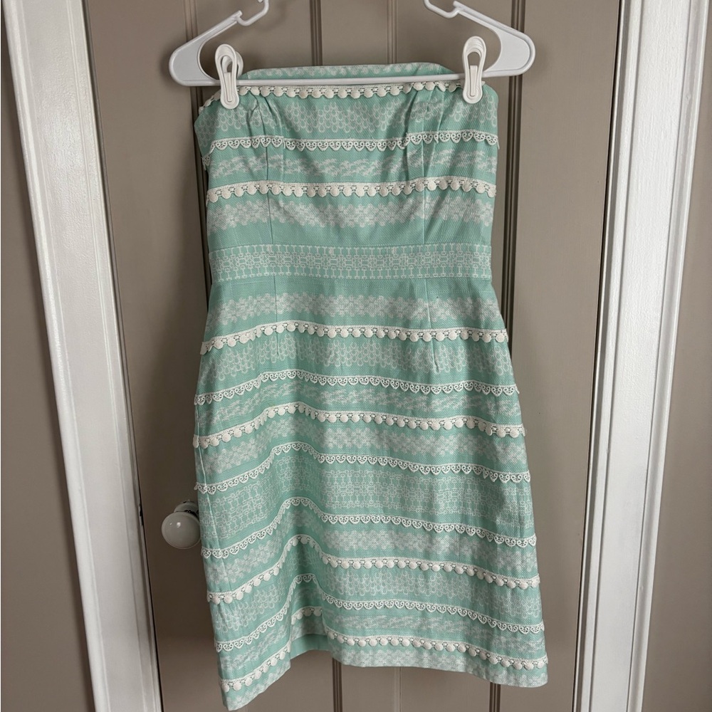 Vineyard Vines Mint Green Strapless Dress